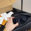 LV Men's Messenger Bag VOYAGER Foldable Box Plane Box Included Size: 25*18cm