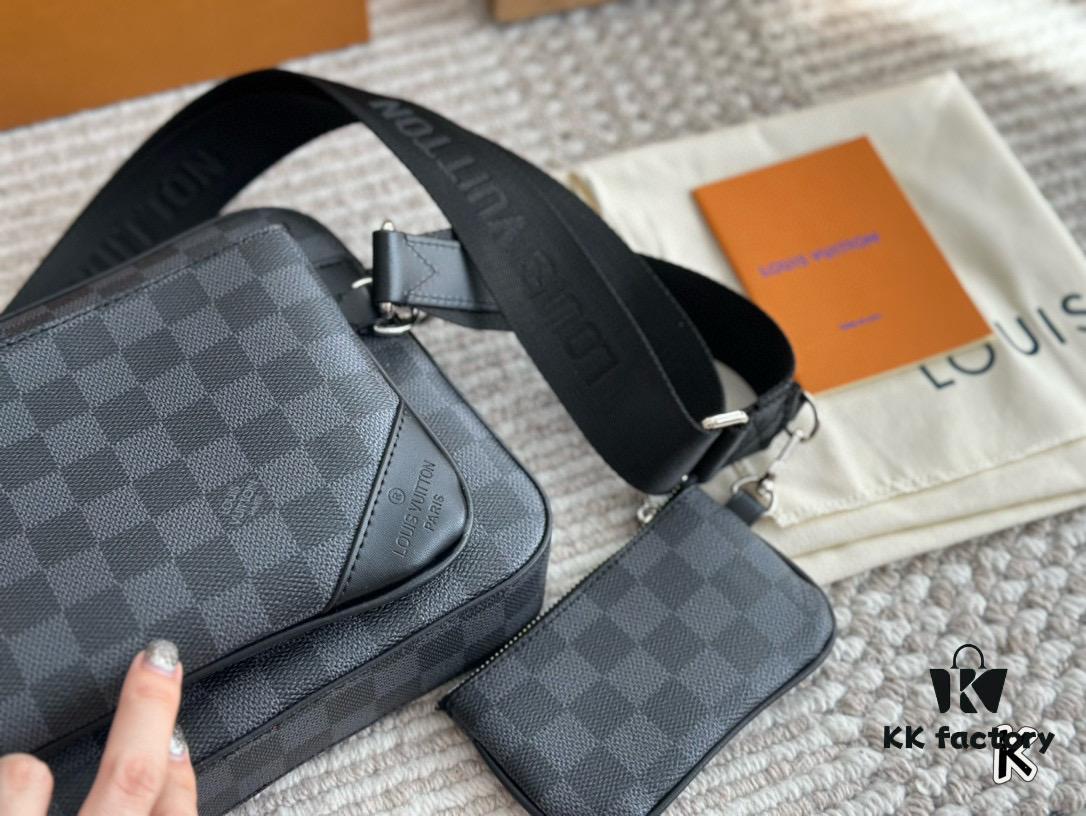 LV Men's Monogram Reversible Three-in-One Bag