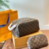 692f13484ecd253cf1079079 Color-Changing Cowhide LV Fashion Cosmetic Bag, Dual-Zip Design, Classic Monogram, Imported Original PVC Material, Size: 27x13cm