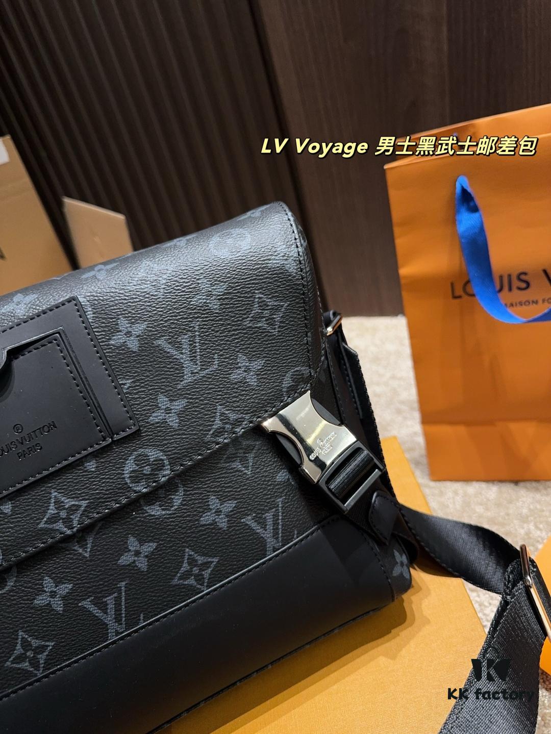 692f13504ecd253cf107908a LV Voyage Men's Black Warrior Messenger Bag Full Set Packaging ️ Size 30.22