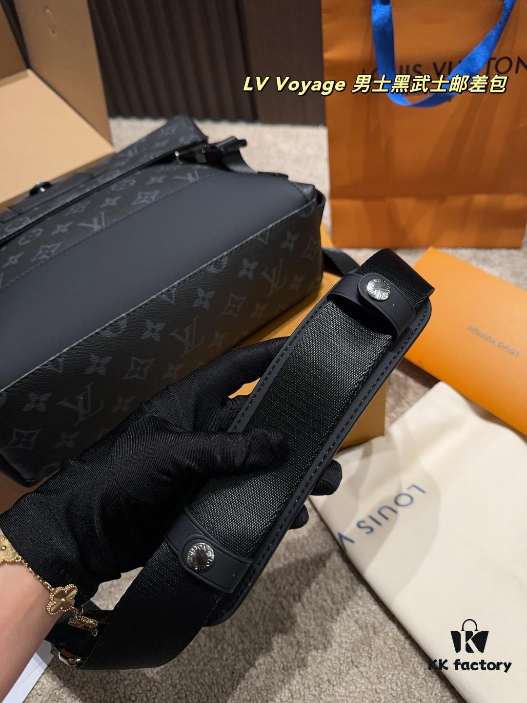 692f13524ecd253cf107908c LV Voyage Men's Black Warrior Messenger Bag Full Set Packaging ️ Size 30.22