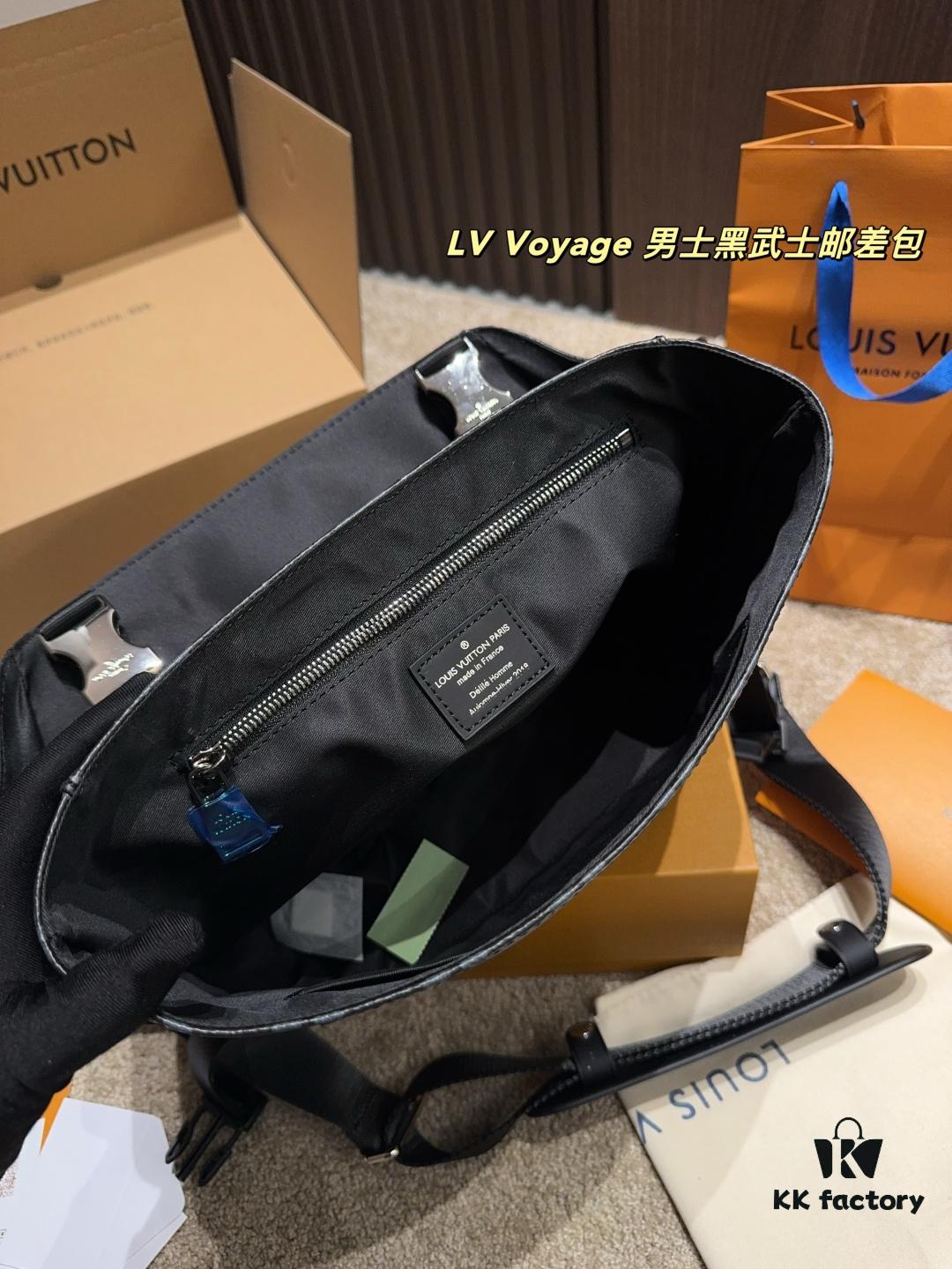 692f13534ecd253cf107908f LV Voyage Men's Black Warrior Messenger Bag Full Set Packaging ️ Size 30.22