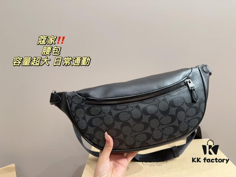 692f13a94ecd253cf1079149 COACH Waist Bag, LV Same Style, New Men's Chest and Waist Bag, Dual-Purpose, Larger and More Stylish Than Old Version, Unisex