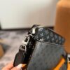 LV Men's Triple Combo Black Warrior Three-Piece Set Trio Messenger Bag