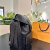 High-Value Backpack: Stylish and Versatile Canvas and Cowhide Hybrid Backpack with Classic LV Print, Perfect for Men