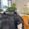 High-Value Backpack: Stylish and Versatile Canvas and Cowhide Hybrid Backpack with Classic LV Print, Perfect for Men