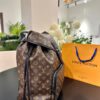 692f13bf4ecd253cf1079179 High-Value Backpack: Versatile Commuter Classic Monogram Canvas and Cowhide Backpack, Most Stylish LV-Style Backpack for Men