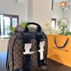 692f13c04ecd253cf107917e High-Value Backpack: Versatile Commuter Classic Monogram Canvas and Cowhide Backpack, Most Stylish LV-Style Backpack for Men