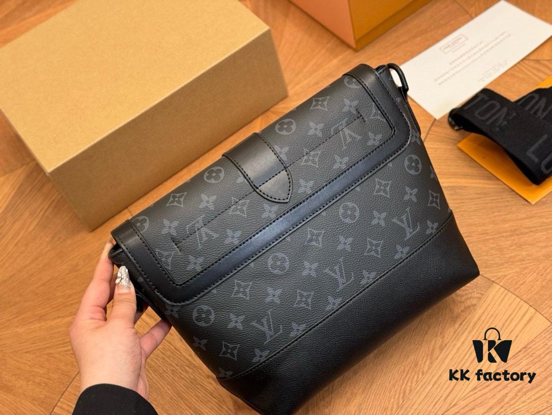 692f13c24ecd253cf1079185 LV Men's Messenger Bag VOYAGER Foldable Box Plane Box Size: 25*22cm