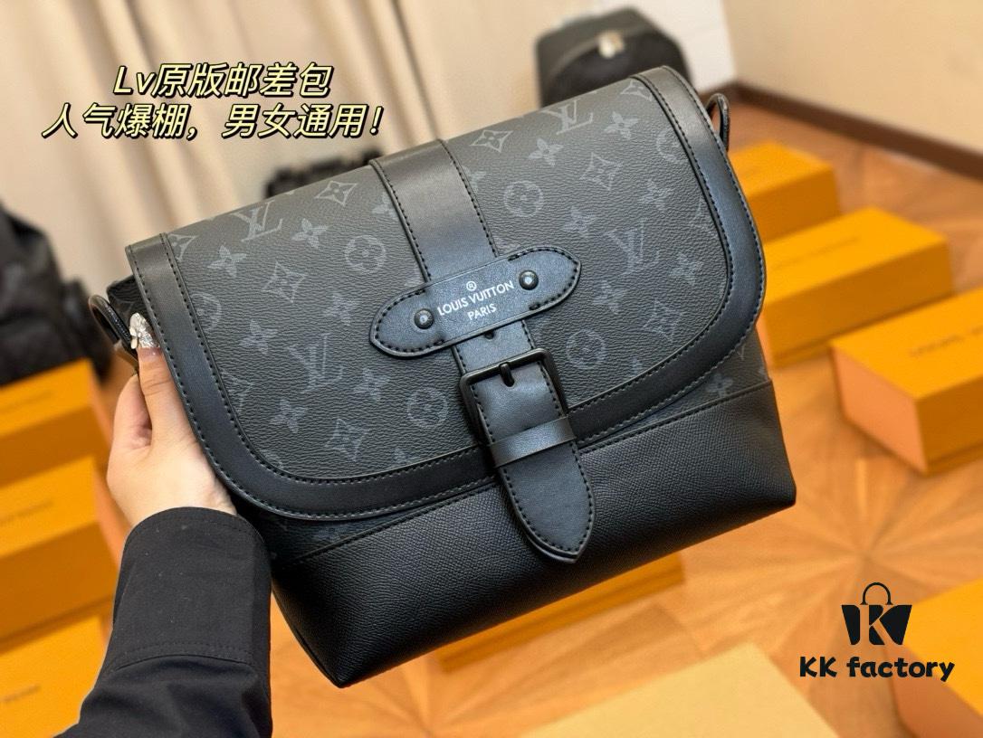 692f13c34ecd253cf1079189 LV Men's Messenger Bag VOYAGER Foldable Box Plane Box Size: 25*22cm
