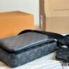 692f13e74ecd253cf10791d9 Top Quality Original LV Men's Triple Combo Black Warrior Three-Piece Set Trio Messenger Bag