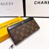 LV New Men's Hand Bag Black 21x11 Genuine Top Layer Cowhide Leather Multi-Card Large Capacity Wallet