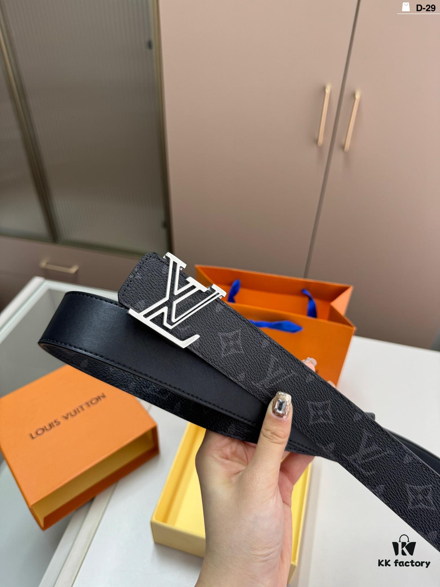 692f13f14ecd253cf10791ee LV Leather Belt for Men, Full Set Packaging with Shopping Bag D-29
