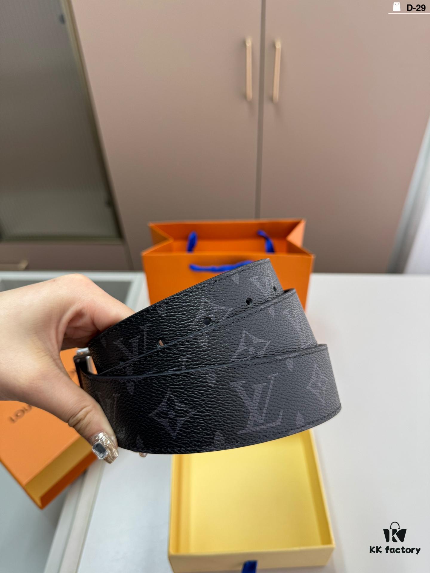 692f13f84ecd253cf10791fa LV Leather Belt for Men, Full Set Packaging with Shopping Bag D-29