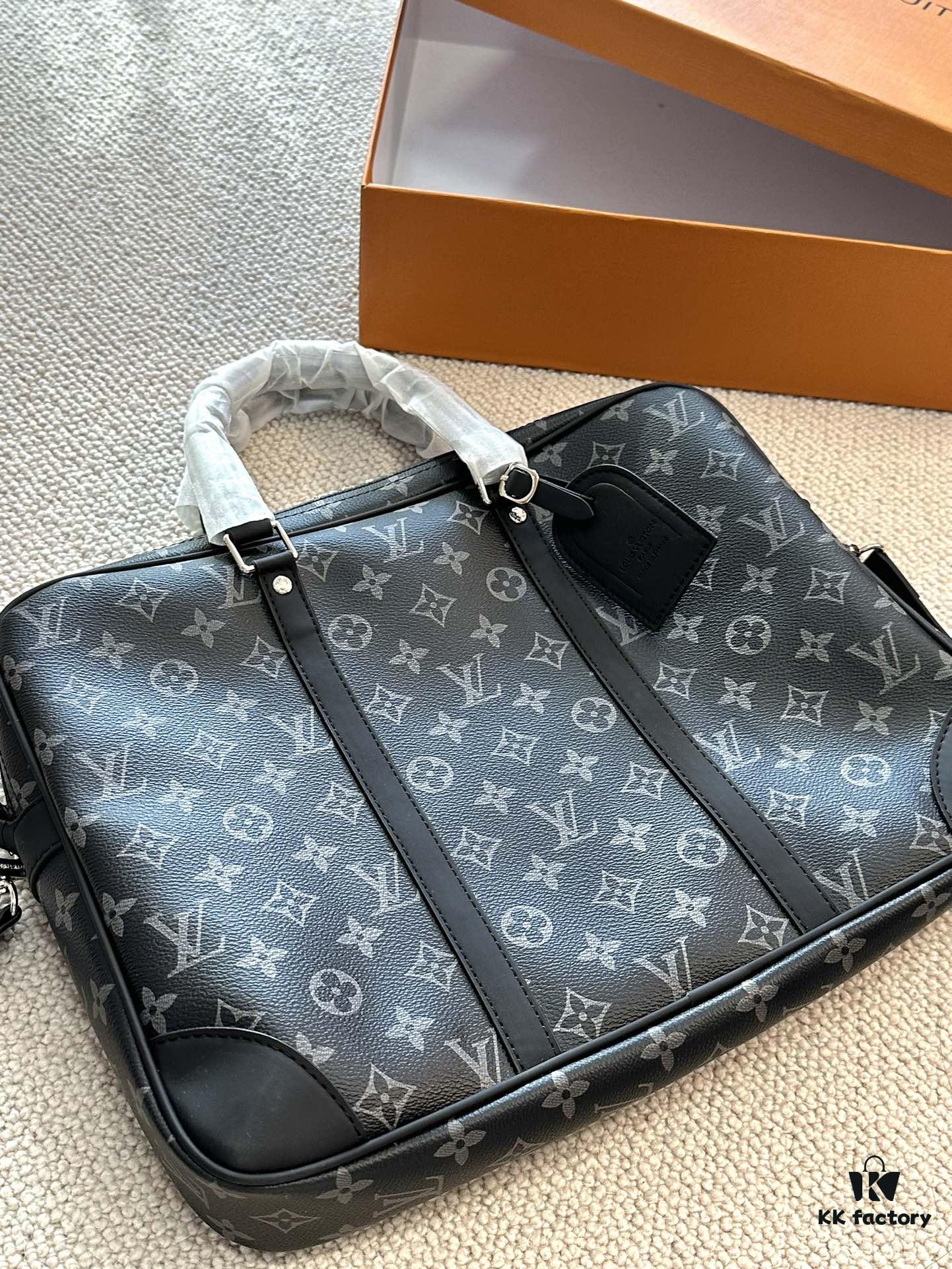 LV 2024 New Arrival Early Summer Men's Briefcase Handheld Crossbody Large-Capacity Travel Bag