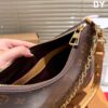 692f14564ecd253cf1079294 Top Quality Original Single Pure Cowhide Full Steel Hardware LV Boulogne Messenger Bag Croissant Bag