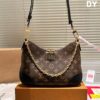 692f14584ecd253cf1079297 Top Quality Original Order Pure Cowhide Full Steel Hardware LV Boulogne Messenger Bag Horn Bag