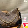 692f14594ecd253cf1079299 Top Quality Original Order Pure Cowhide Full Steel Hardware LV Boulogne Messenger Bag Horn Bag
