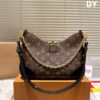 692f145a4ecd253cf107929b Top Quality Original Order Pure Cowhide Full Steel Hardware LV Boulogne Messenger Bag Horn Bag