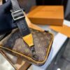 LV Louis Vuitton Men's 2023 New SAUMUR Classic Monogram Coated Canvas Crossbody Chest Bag