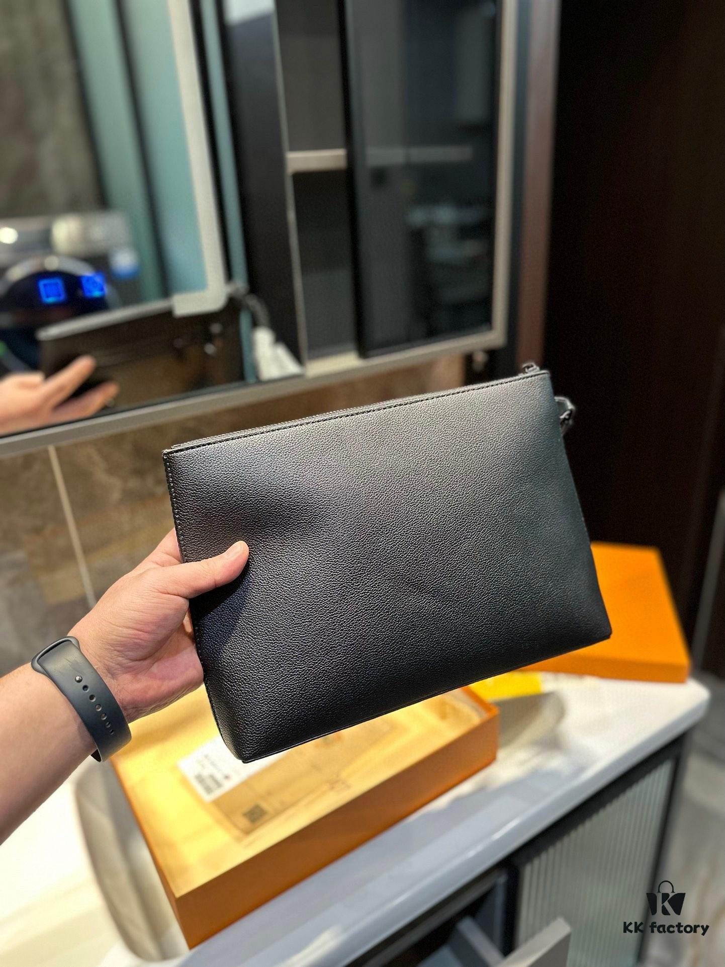 692f14664ecd253cf10792b3 LV New Men's Clutch Bag, Stylish and Youthful Design, Compact Camera-style Pouch with Adjustable Strap