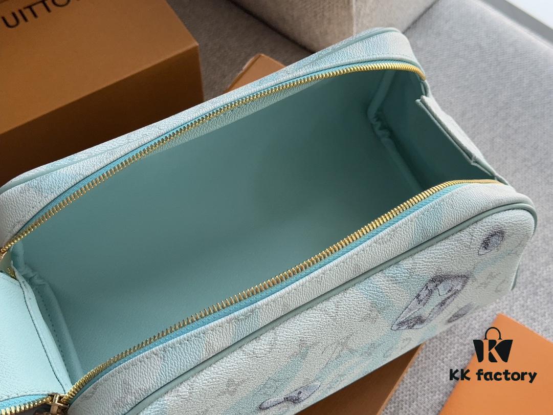 692f146b4ecd253cf10792bb L Brand Makeup Bag, 26*16cm, Dual-Zip Travel Toiletry Case