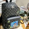 692f14714ecd253cf10792c4 Authentic LV Men's Discovery Donald Duck Graffiti Backpack in Genuine Cowhide