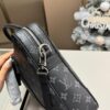 692f14724ecd253cf10792c6 LV Men's Briefcase, Can Be Worn Crossbody or Carried by Hand, Spacious Capacity for Documents and Laptop, Black Classic Style, Extremely Durable Material, Ideal Choice for Business Men, Model D-112, Size 34x7x27 cm, Foldable Box