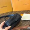692f147b4ecd253cf10792db LV Latest Men's Camera Bag Nano Alpha Black Floral Embossing Full Set Packaging