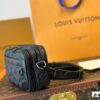 692f147c4ecd253cf10792dc LV Latest Men's Camera Bag Nano Alpha Black Floral Embossing Full Set Packaging