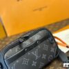 692f147e4ecd253cf10792df LV Latest Men's Camera Bag Nano Alpha Black Floral Embossing Full Set Packaging