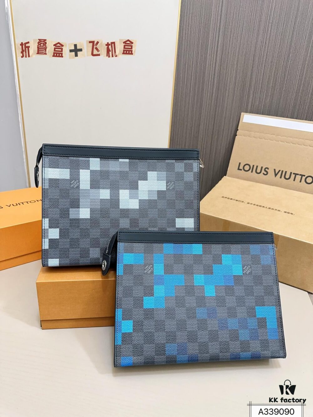 692f148c4ecd253cf10792f1 LV Men's Clutch Bag, Full Set Packaging, 28x22cm - Ideal as Toiletry Case, Stylish and Versatile for Daily Commute or Any Occasion