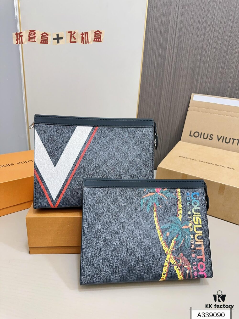 692f14914ecd253cf10792fd LV Men's Clutch Bag, Full Packaging, Dimensions 28 x 22