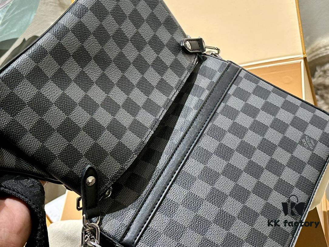 692f149d4ecd253cf107930f LV Louis Vuitton Men's Crossbody Bag, Tri-fold Design, Premium Imported Fabric, Official Website Aircraft Case Included