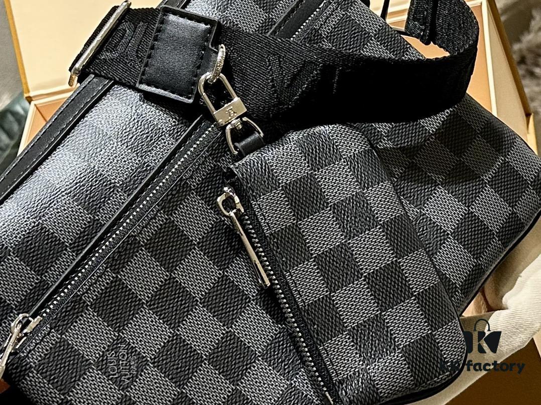 692f14a44ecd253cf107931b LV Louis Vuitton Men's Crossbody Bag, Tri-fold Design, Premium Imported Fabric, Official Website Aircraft Case Included