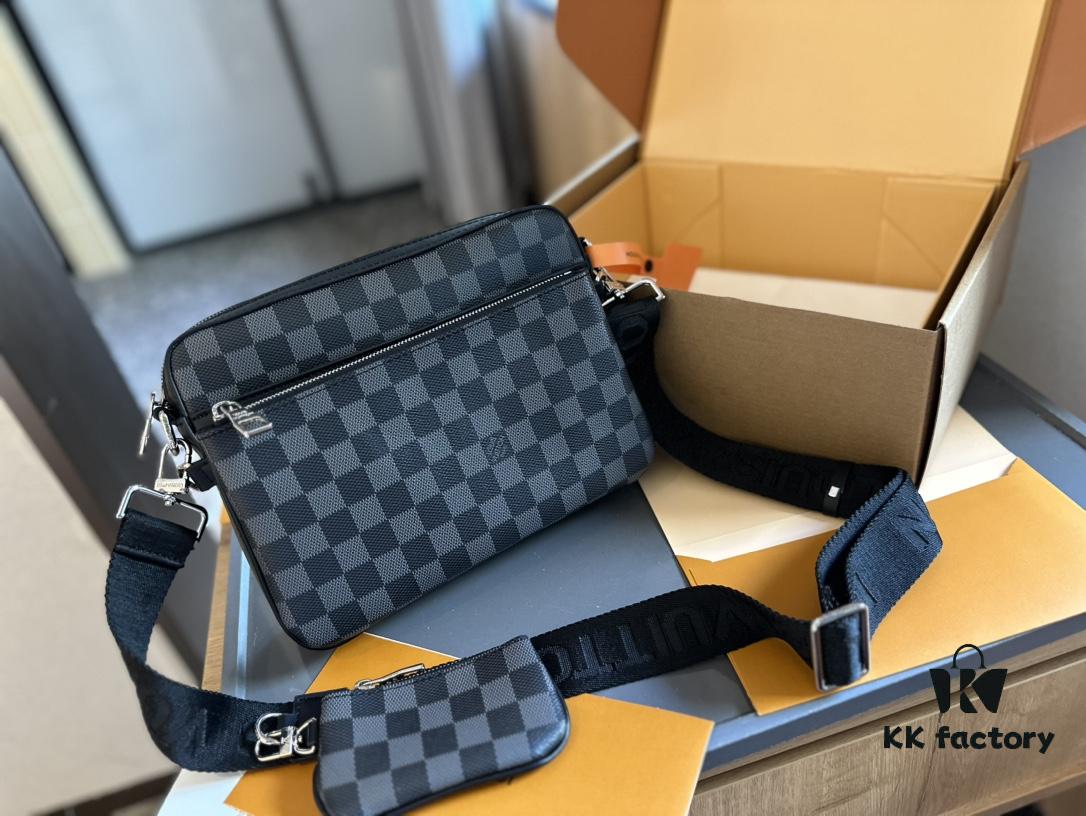 692f14a94ecd253cf1079324 LV Louis Vuitton Men's Crossbody Bag Three-in-One Foldable Gift Box + Official Airplane Box