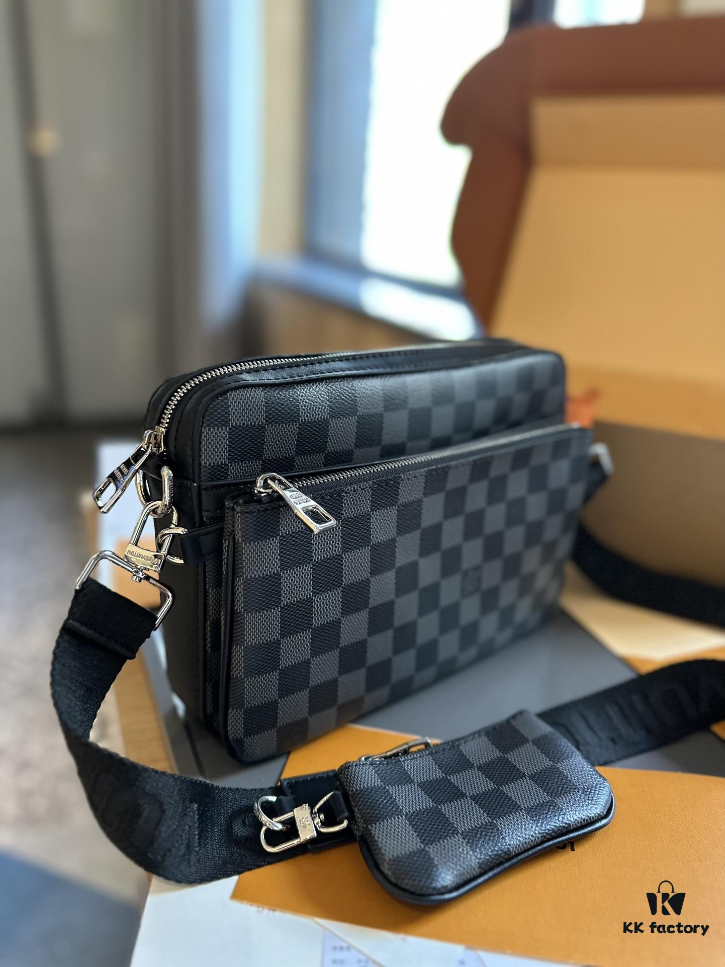 692f14aa4ecd253cf1079325 LV Louis Vuitton Men's Crossbody Bag Three-in-One Foldable Gift Box + Official Airplane Box