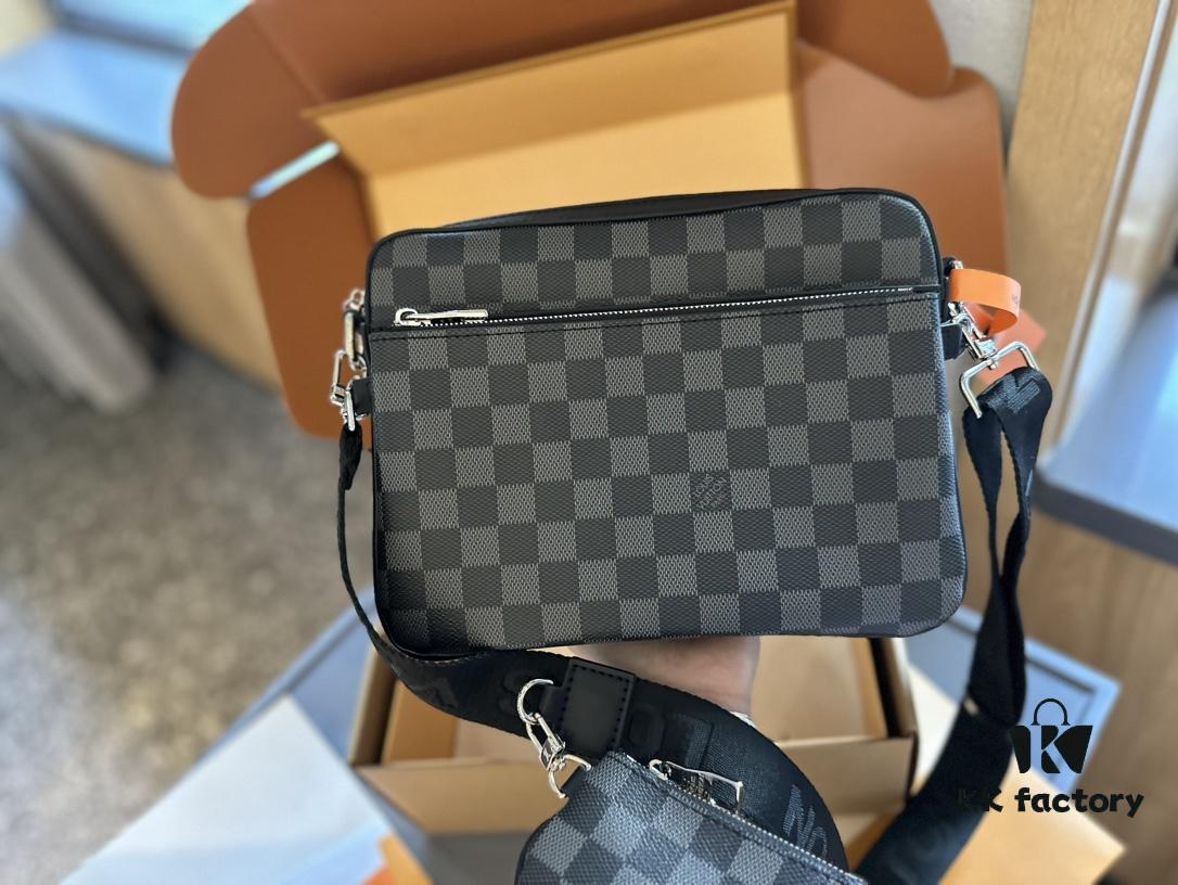 692f14ac4ecd253cf1079327 LV Louis Vuitton Men's Crossbody Bag Three-in-One Foldable Gift Box + Official Airplane Box