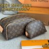 692f14cc4ecd253cf1079359 L Brand Makeup Bag, 26*16cm, Double Zipper Toiletry Pouch, Ideal for Travel, Unisex Design