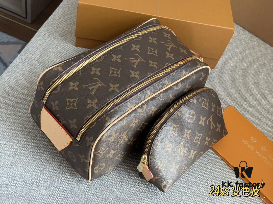 692f14cf4ecd253cf107935f L Brand Makeup Bag, 26*16cm, Double Zipper Toiletry Pouch, Ideal for Travel, Unisex Design