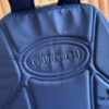 692f154b4ecd253cf1079448 Gucci Men's Backpack with Coiled Snake Embroidery in Beige and Brown Original GG Canvas, Blue Contrast Trim