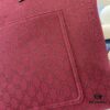Large GG Tote Bag in Rosso Ancora Canvas with Original Green Gift Set