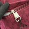 Large GG Tote Bag in Rosso Ancora Canvas with Original Green Gift Set