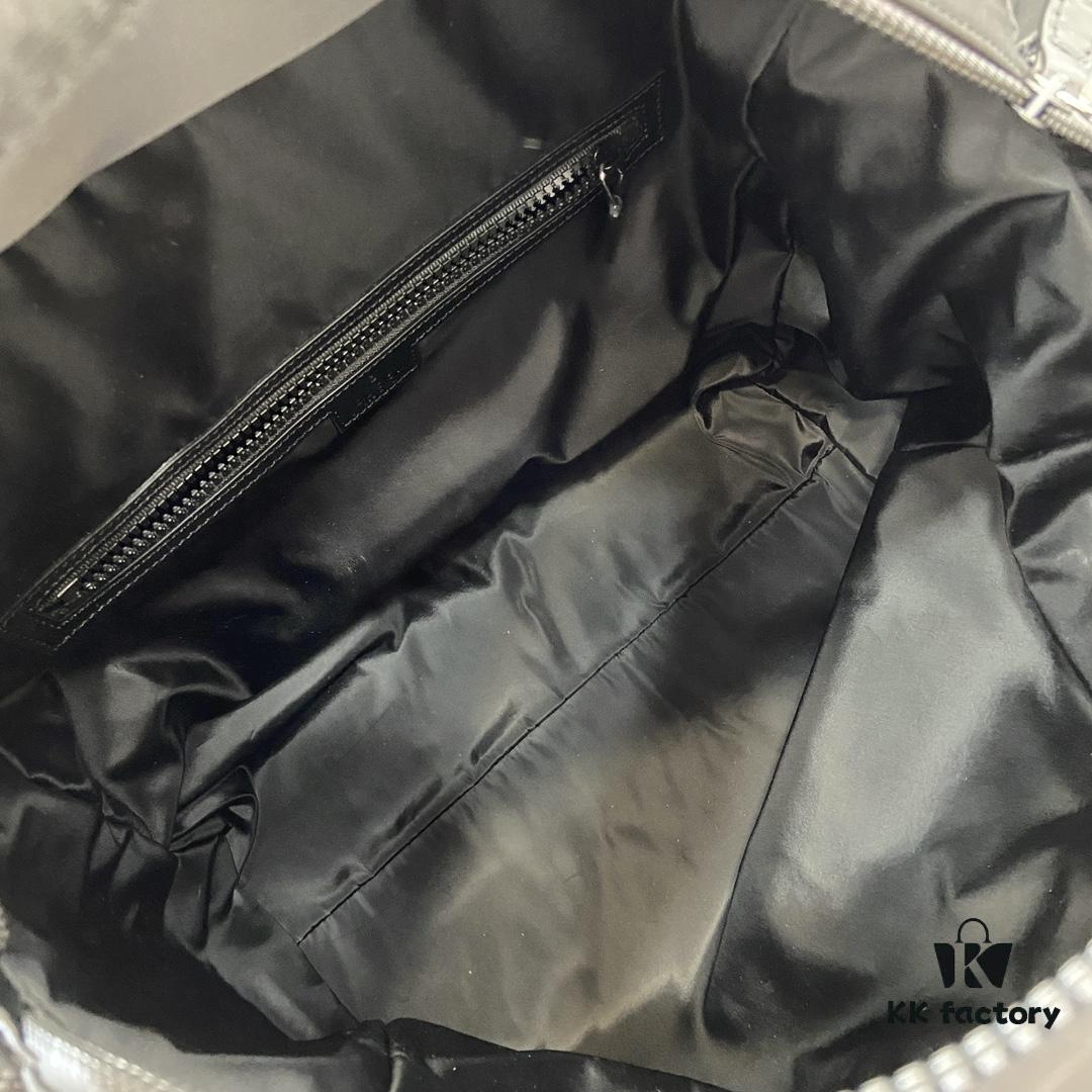 692f15634ecd253cf107947c Gucci Crystal GG Tote Bag in Matte Black Canvas with Full Original Green Box Packaging