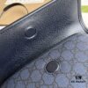 692f15684ecd253cf1079486 Gucci Ophidia GG Small Waist Bag in Gray and Black GG Supreme Canvas with Palladium Hardware