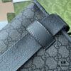 692f156a4ecd253cf107948a Gucci Ophidia GG Small Waist Bag in Gray and Black GG Supreme Canvas