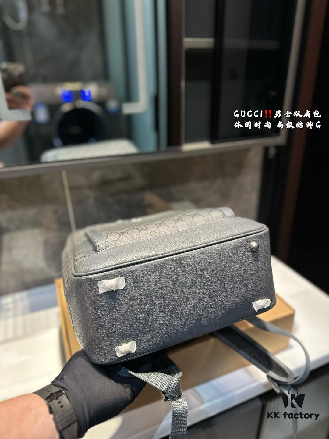 Gucci Men's Backpack, Casual and Stylish, Premium Look with Classic Color Scheme