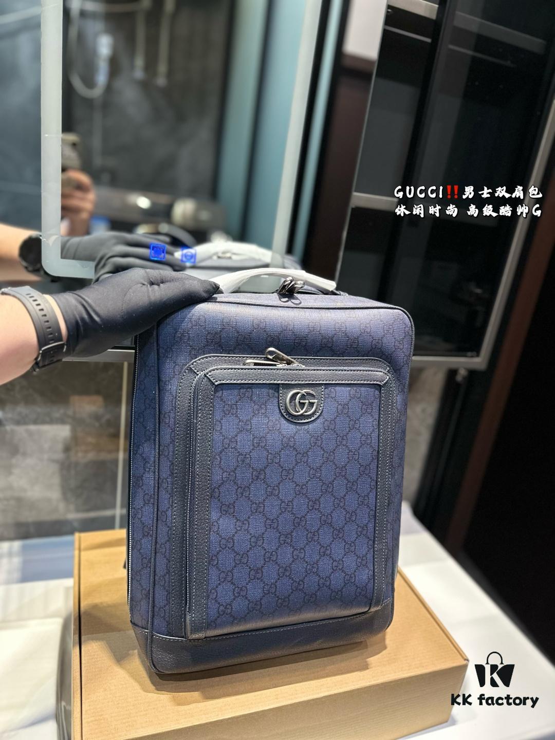 Gucci Men's Backpack, Casual and Stylish, Premium Look with Classic Color Scheme