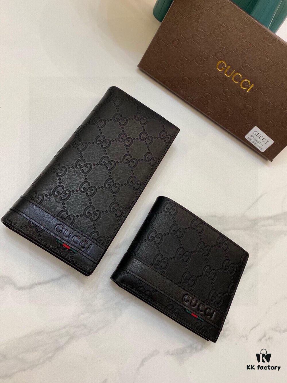 6687G Brand Counter Hot-Selling Men's Wallet, Suit Clip, Top-Grade Cowhide Inside and Out, Original Quality, Perfect Interior, Superb