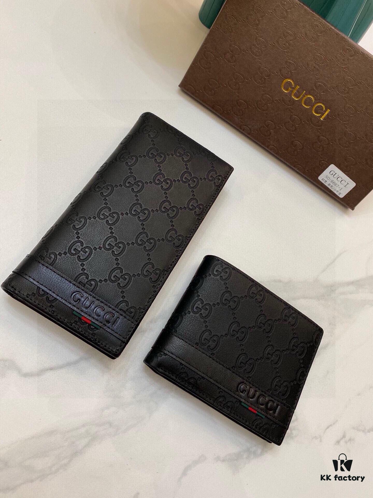 692f15ab4ecd253cf107951f 6687G Brand Counter Hot-Selling Men's Wallet, Suit Clip, Top-Grade Cowhide Inside and Out, Original Quality, Perfect Interior, Superb